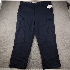 Steelguard FR Cargo Pants Mens 46x30 Performance Navy Blue Workwear NWT